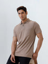 Men's Tencel Modal Fibers with Micro technology Polo Brown Heather