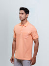 Men's Cotton Rich Pique Polo Orange