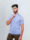 Men's Cotton Rich Pique Polo Blue