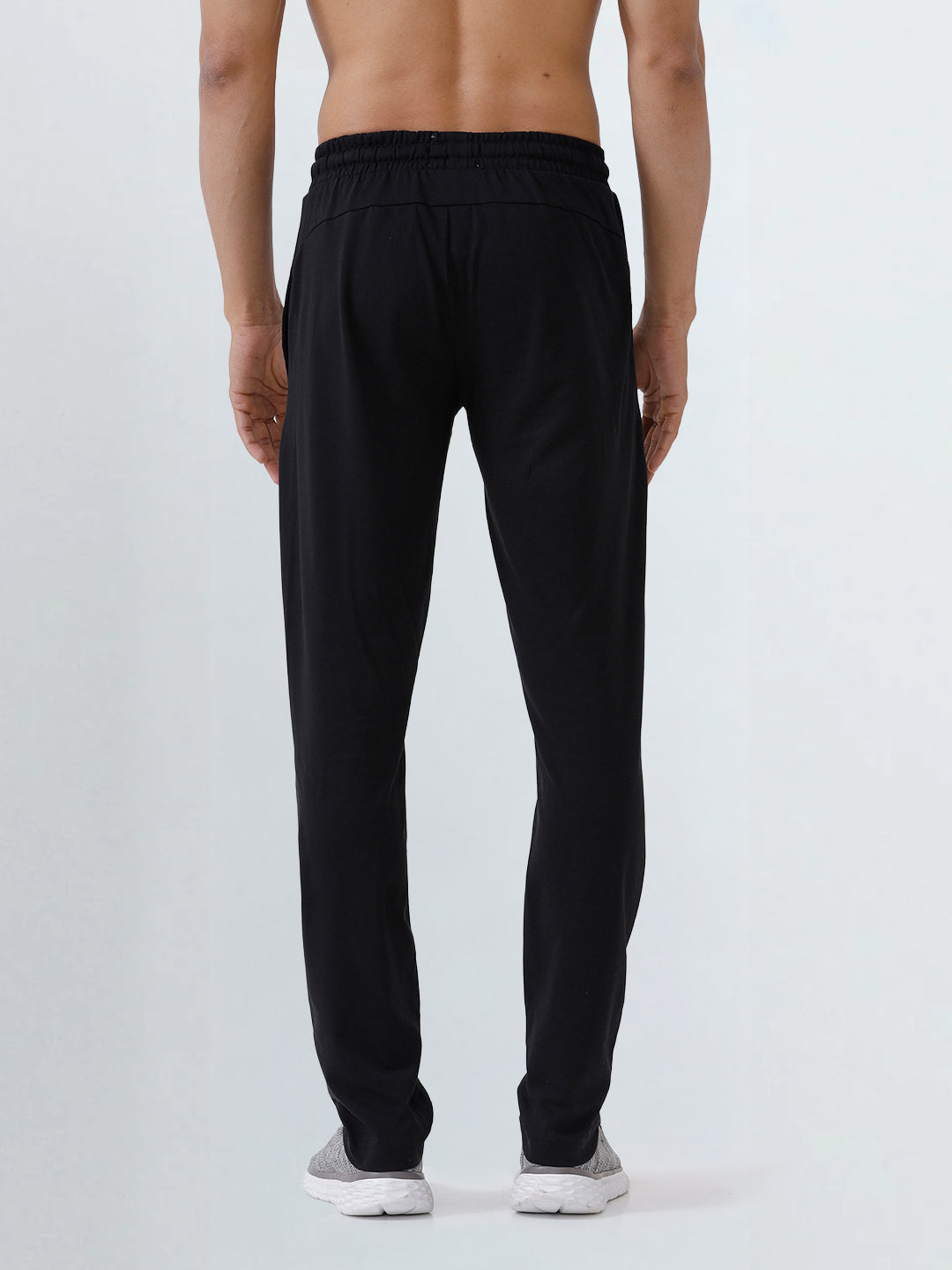 Men's Cotton Rich Slim Fit Track Black