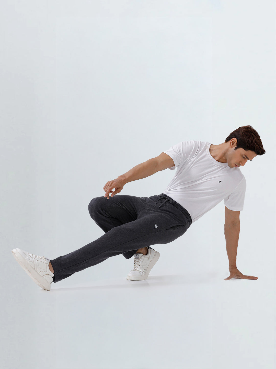 Men's Cotton Rich Regular Fit Track Charcoal