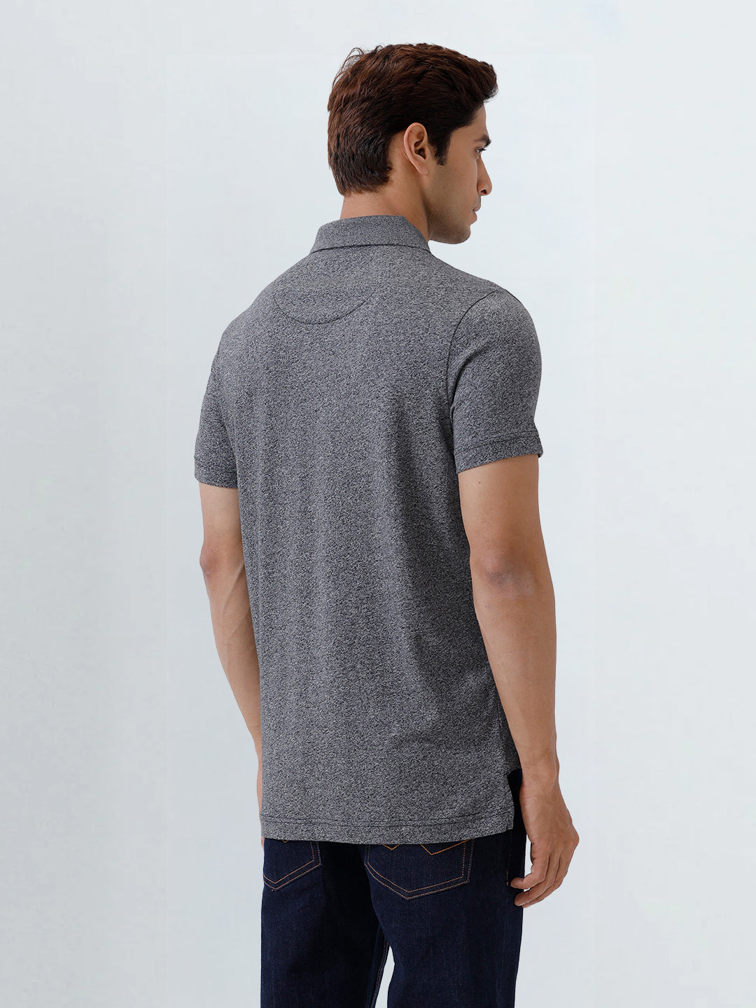 Men's Tencel Modal Fibers with Micro technology Polo Black Grindle