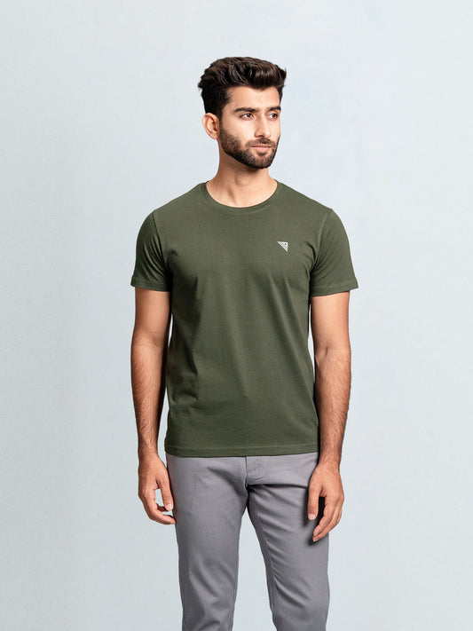 Men's 100% Cotton Crew Neck Hunter Green