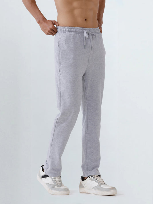 Men's Cotton Rich Regular Fit Track Grey Melange