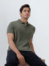 Men's Tencel Modal Fibers with Micro technology Polo Heather Green