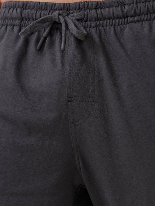 Men's Cotton Rich Regular Fit Track Dark Grey