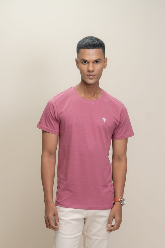 Men 100% Cotton Smart Fit Expert Tee Rouge ET23