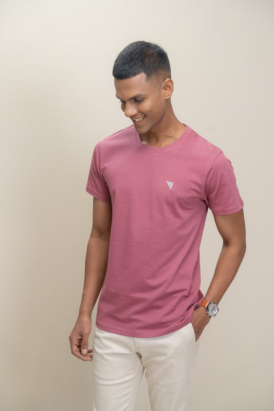 Men 100% Cotton Smart Fit Expert Tee Rouge ET23