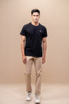 Men 100% Cotton Smart Fit Expert Tee Black ET14