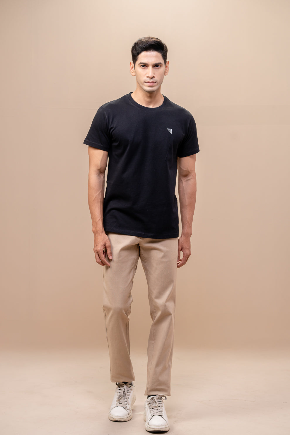 Men 100% Cotton Smart Fit Expert Tee Black ET14