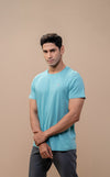 Men 100% Cotton Smart Fit Expert Tee Auqa ET26