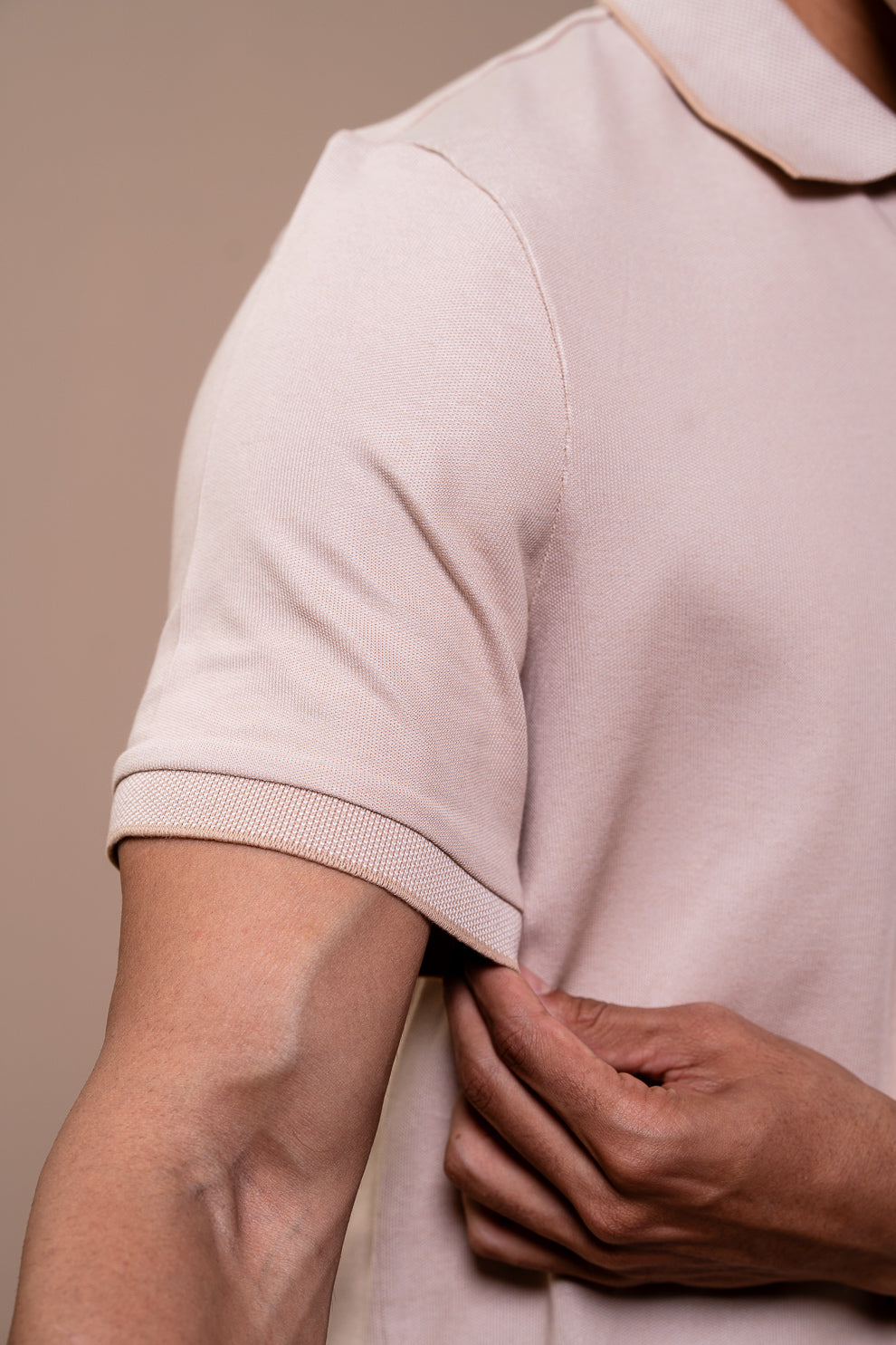 Men Expert Polo Tshirt with Pocket Beige EP31