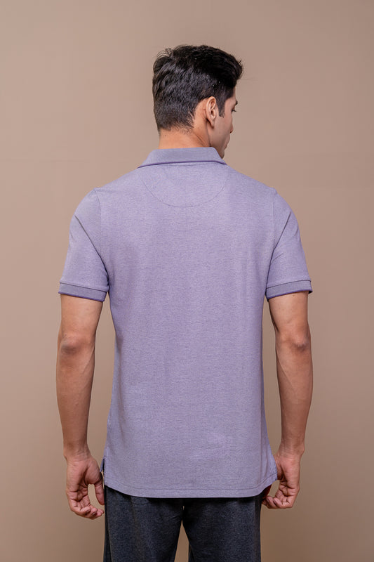 Men Expert Polo Tshirt with Pocket Violet EP42