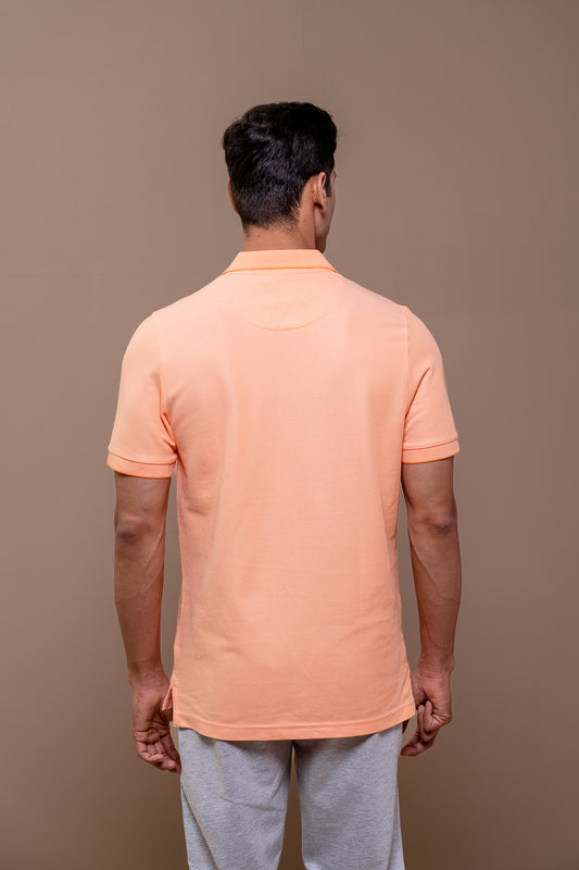 Men Expert Polo Tshirt with Pocket Orange EP35