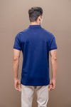 Men Extra Long Staple Cotton Smart Fit Apex Polo T-Shirt Marine Royal AX17
