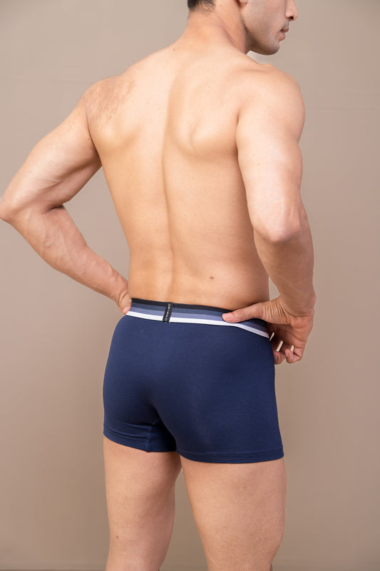 Men TENCEL™ Modal Micro Elastane Stretch Trunk Navy