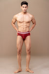 Men TENCEL™ Modal Micro Elastane Stretch Brief Maroon