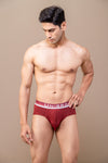 Men TENCEL™ Modal Micro Elastane Stretch Brief Maroon