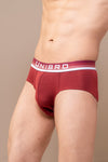 Men TENCEL™ Modal Micro Elastane Stretch Brief Maroon