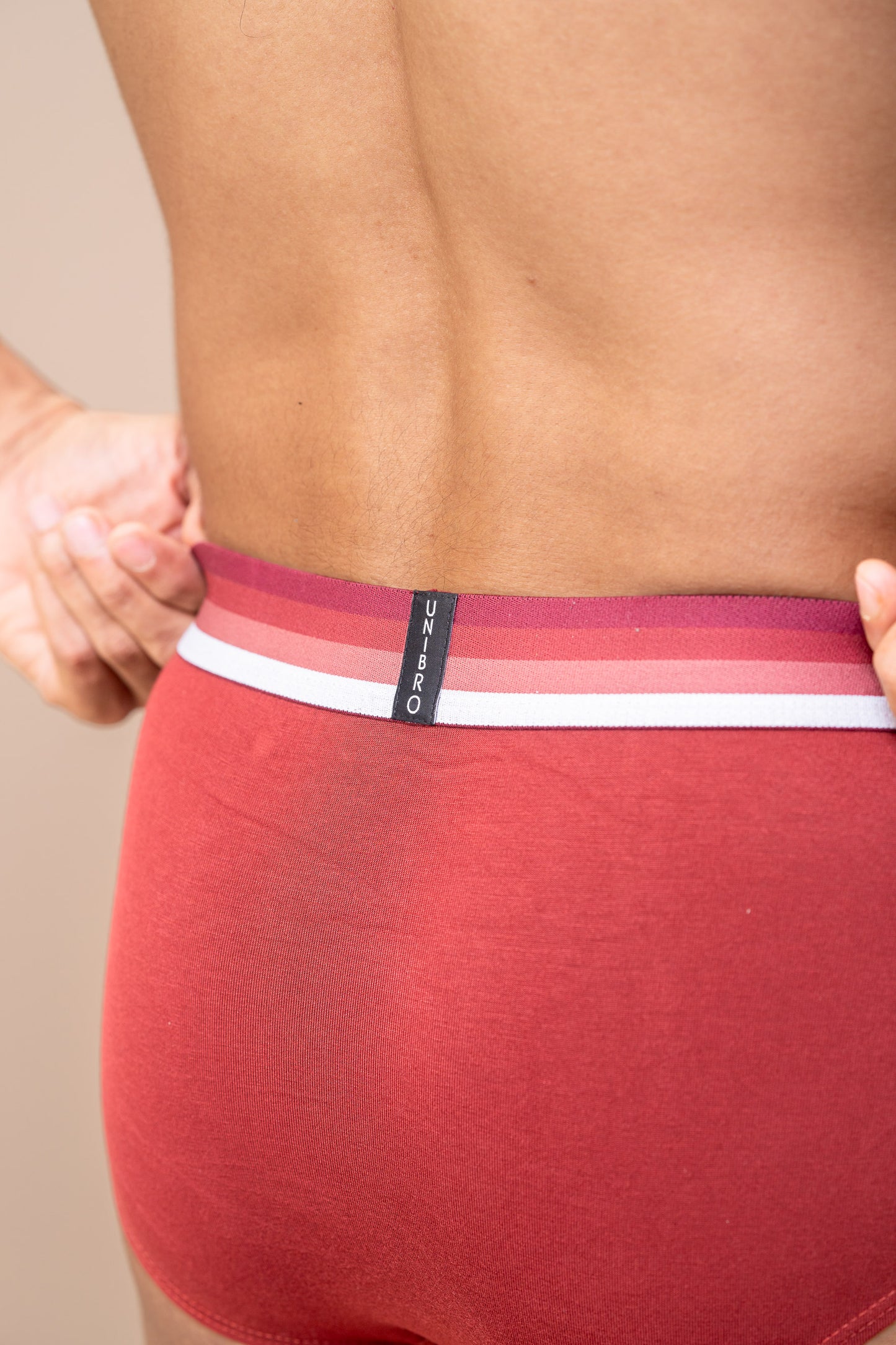 Men TENCEL™ Modal Micro Elastane Stretch Brief Maroon