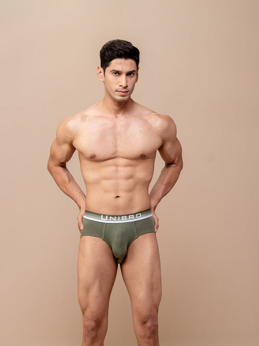 Men TENCEL™ Modal Micro Elastane Stretch Brief Green