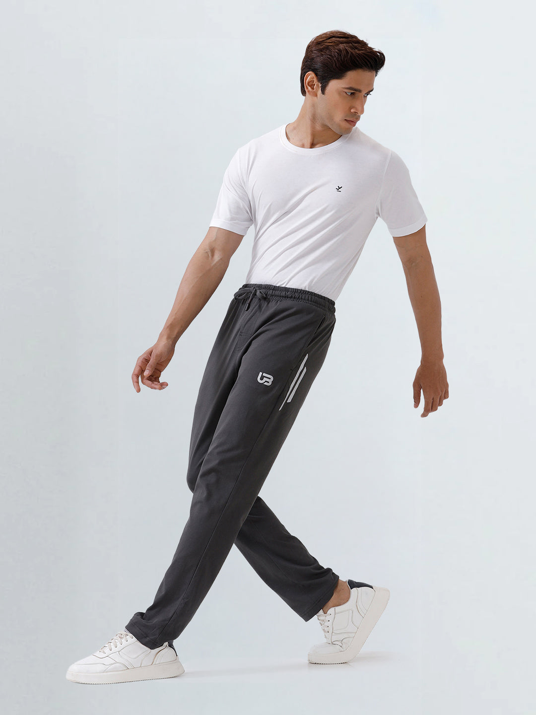 Men's Cotton Rich Regular Fit Track Dark Grey