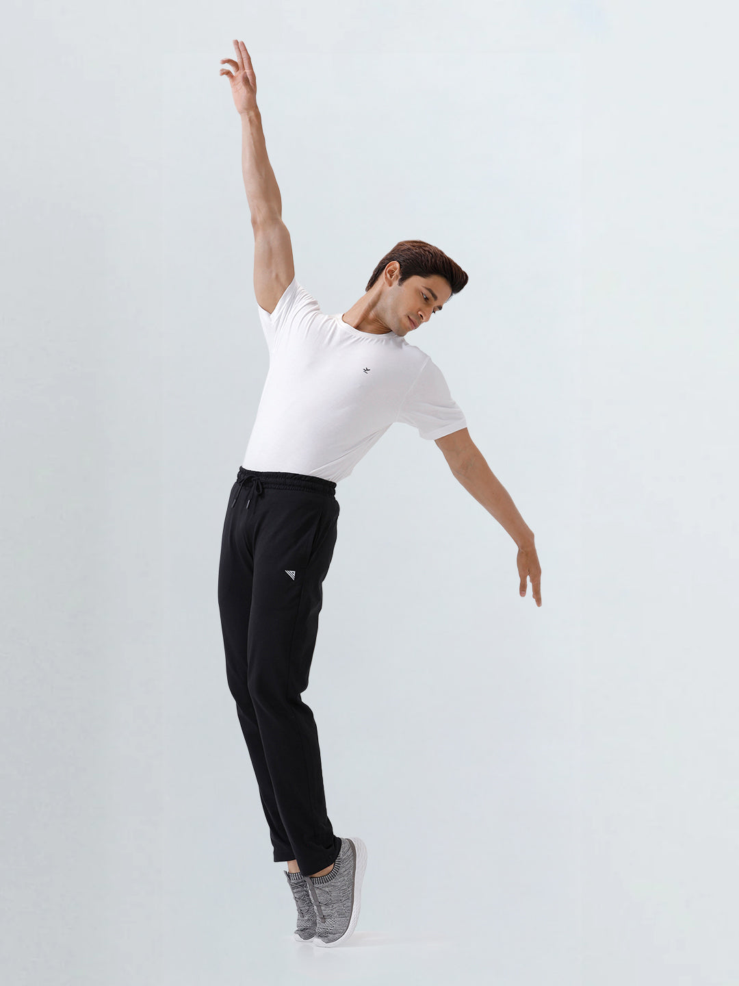 Men's Cotton Rich Slim Fit Track Black