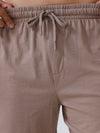 Men's Combed Cotton Expert Shorts Taupe Brown