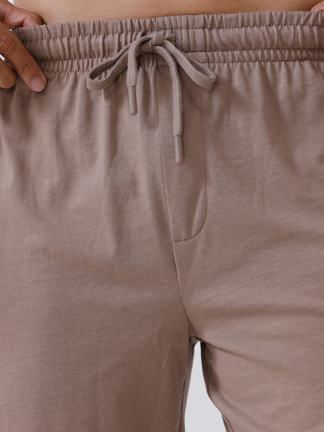 Men's Combed Cotton Expert Shorts Taupe Brown