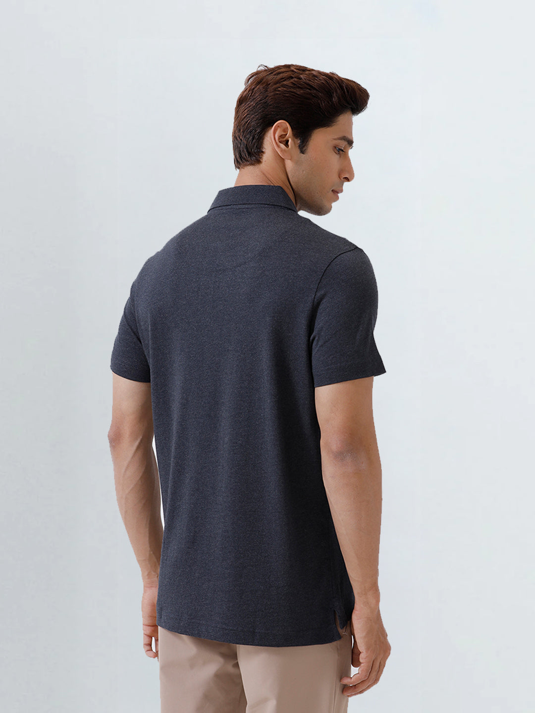 Men's Tencel Modal Fibers with Micro technology Polo Charcoal