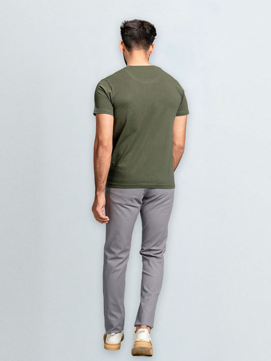 Men's 100% Cotton Crew Neck Hunter Green