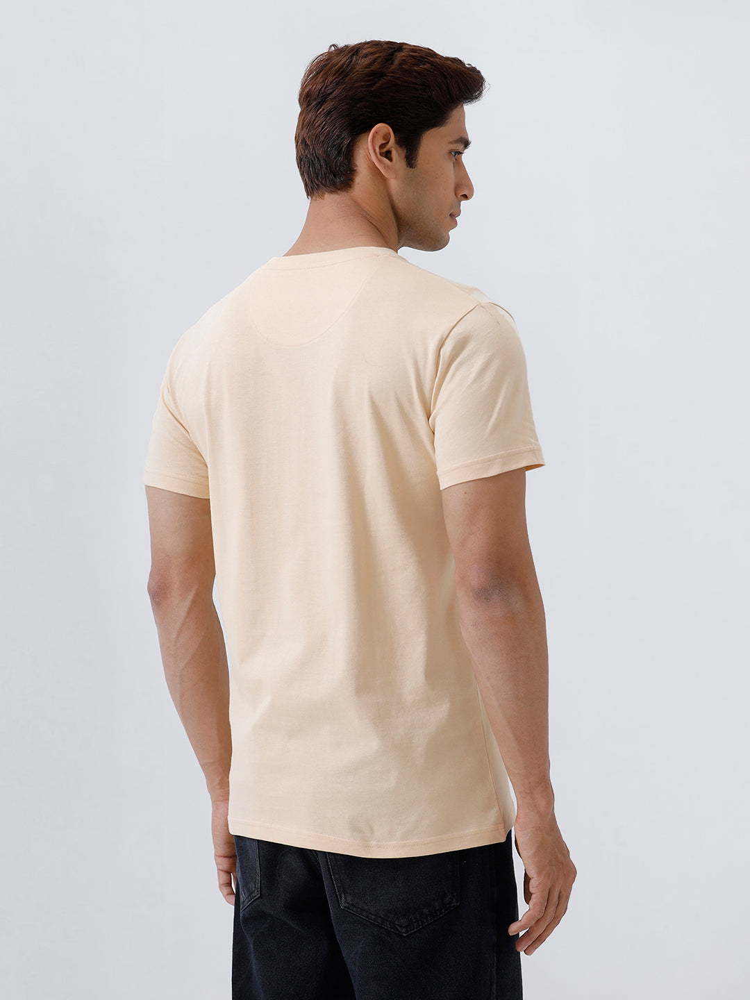 Men's 100% Cotton Crew Neck Tee Sandal