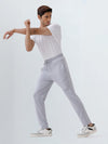 Men's Cotton Rich Regular Fit Track Grey Melange