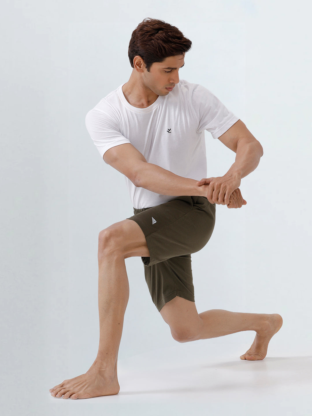 Men's Combed Cotton Expert Shorts Olive Green