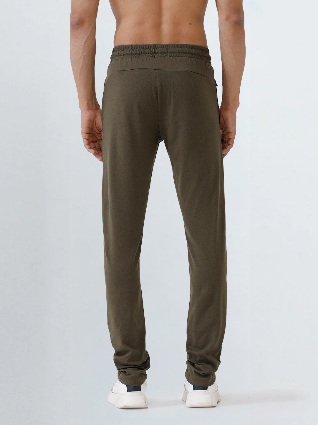 Men's Cotton Rich Slim Fit Track Olive Green