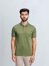 Men's Cotton Rich Pique Polo Green