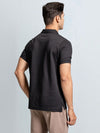 Men's Cotton Rich Pique Polo Jet Black