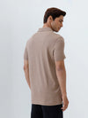 Men's Tencel Modal Fibers with Micro technology Polo Brown Heather