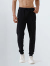 Men Combed Cotton Regular fit Jogger Black