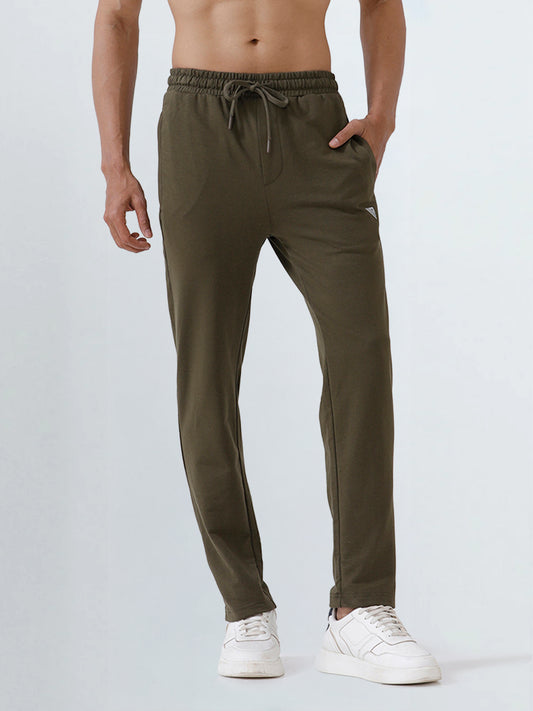 Men's Cotton Rich Regular Fit Track Olive