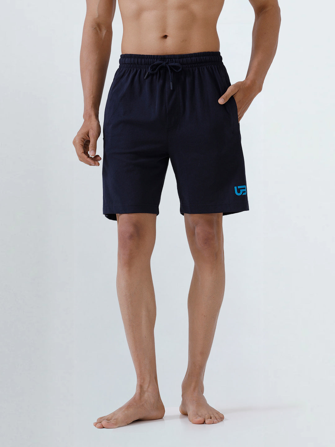 Men's Combed Cotton Shorts Navy