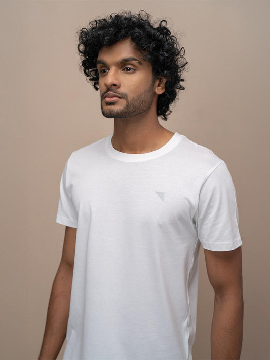 Men 100% Cotton Smart Fit Expert Tee White ET13