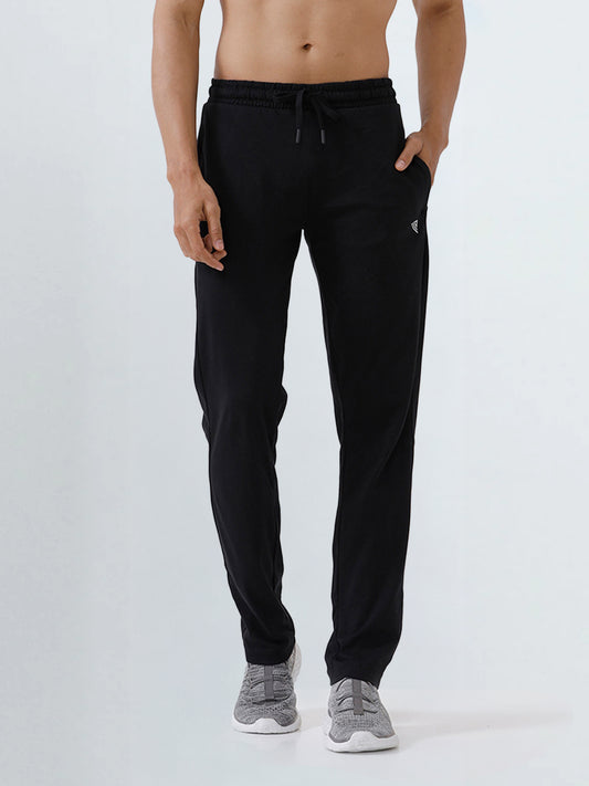 Men's Cotton Rich Slim Fit Track Black