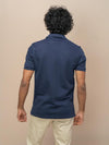 Men Combed Cotton Rich Smart Fit Oxford Polo T-Shirt Navy OP3