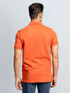 Men's Cotton Rich Pique Polo Burnt Orange