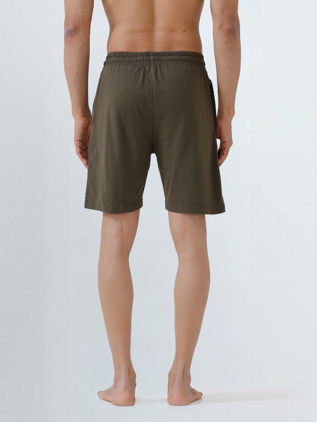 Men's Combed Cotton Expert Shorts Olive Green