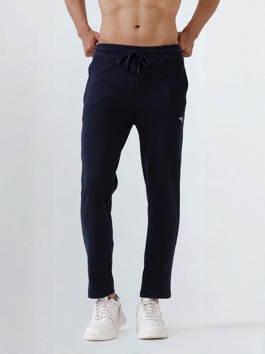 Men's Cotton Rich Regular Fit Track Navy