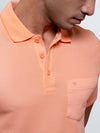 Men's Cotton Rich Pique Polo Orange