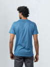 Men's 100% Cotton Crew Neck Petrol Blue