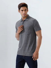 Men's Tencel Modal Fibers with Micro technology Polo Black Grindle